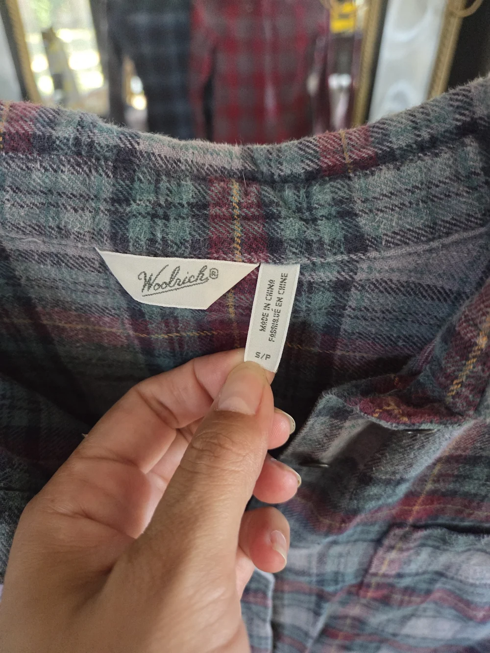 Woolrich Plaid Flannel Shirt small - Picture 5 of 7